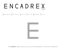 Tablet Screenshot of encadrex.com